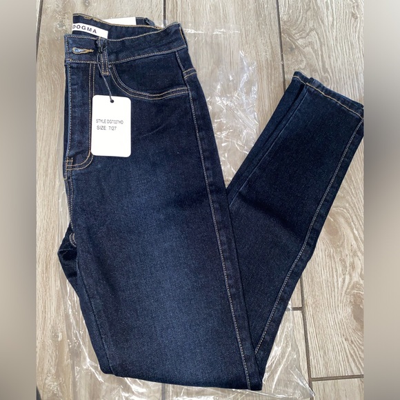 Dogma Denim - Dark High Rise Skinny Jeans